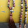 108 Natural Matte Red Jasper Stone Bead Mala Necklace | Necklaces Jewelry Mala Beads