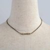 Antique Gold Natural Stone Bead Choker Necklace | Necklaces Jewelry Necklaces