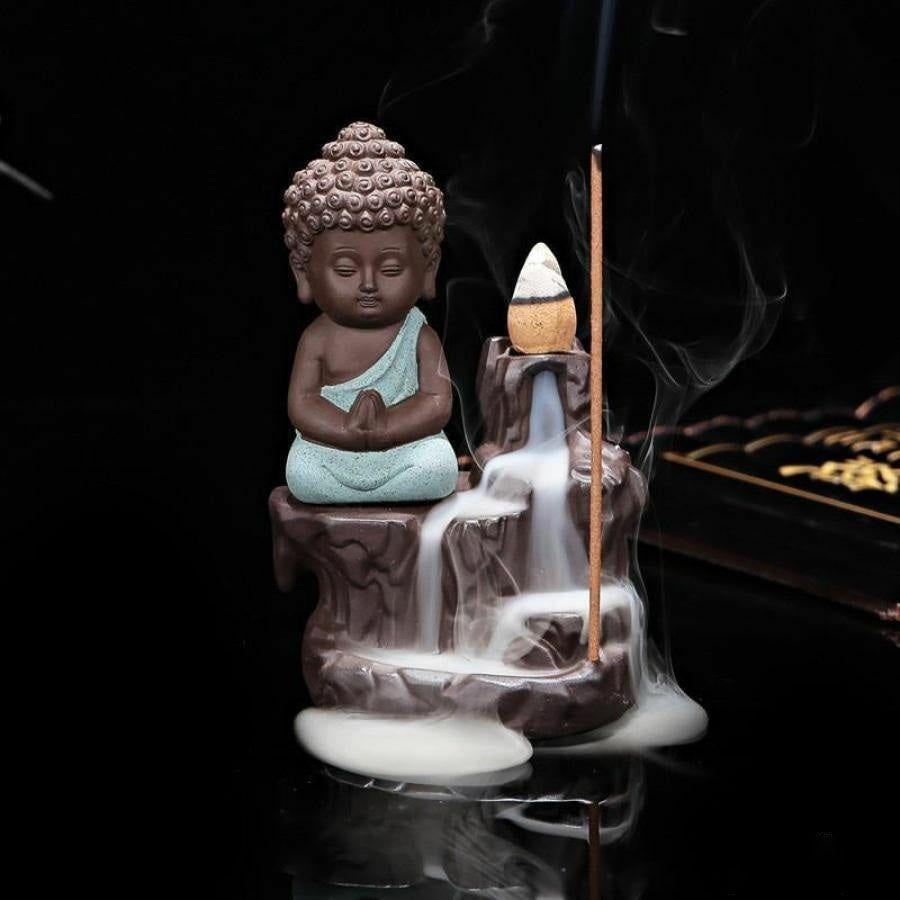 Buddha On The Mountain Incense Burner + 20 incense cones | Statues & incense burners Statues & incense burners