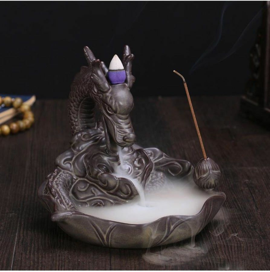 Dragon Ceramic Incense Burner | Statues & incense burners Home Decor Statues & incense burners