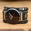 Google Pixel Watch Band With Natural Black Lava Beads | Google Pixel Watch Bands Smartwatch Bands Google Pixel Watch Bands