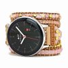 Google Pixel Watch Band With Natural Rhodonite & Rose Quartz Beads | Google Pixel Watch Bands Google Pixel Watch Bands Google Pixel Watch Bands