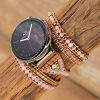 Google Pixel Watch Band With Natural Rhodonite & Rose Quartz Beads | Google Pixel Watch Bands Google Pixel Watch Bands Google Pixel Watch Bands