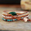 Handmade Malachite & Chain Beaded Wrap Bracelet | Bracelets Bracelets Bracelets