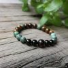 Natural African Turquoise Tiger Eye & Black Onyx Bead Bracelet | Bracelets Bracelets Bracelets