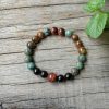 Natural African Turquoise Tiger Eye & Black Onyx Bead Bracelet | Bracelets Bracelets Bracelets