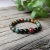 Natural African Turquoise Tiger Eye & Black Onyx Bead Bracelet | Bracelets Bracelets Bracelets