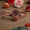 Natural Amethyst Crystal Cuff Bracelet | Bracelets Bracelets Bracelets