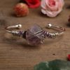 Natural Amethyst Crystal Cuff Bracelet | Bracelets Bracelets Bracelets