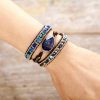 Natural Blue Sodalite & Jasper Wrap Bracelet | Bracelets Bracelets Bracelets