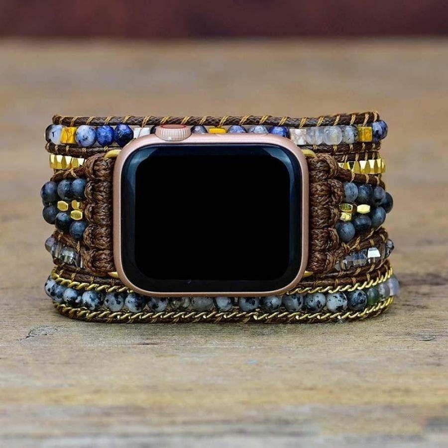 Natural Labradorite Beaded Apple Watch Band | Apple Watch Bands Apple Watch Bands Apple Watch Bands