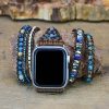 Natural Labradorite & Blue Jasper Apple Watch Band | Apple Watch Bands Apple Watch Bands Apple Watch Bands