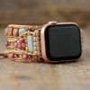 Natural Rhodonite & King Jasper Apple Watch Band | Apple Watch Bands Apple Watch Bands Apple Watch Bands