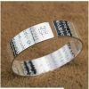 S990 Silver Buddhist Lotus & Heart Sutra Bangle Bracelet | Bracelets Bracelets Bracelets