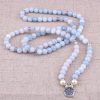 108 Natural Calcite & Pearl Mala Prayer Beads | Necklaces Bracelets Bracelets