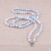 108 Natural Calcite & Pearl Mala Prayer Beads | Necklaces Bracelets Bracelets