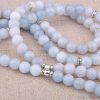 108 Natural Calcite & Pearl Mala Prayer Beads | Necklaces Bracelets Bracelets