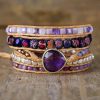 Handmade Purple Jasper & Amethyst Teardrop Wrap Bracelet | Bracelets Bracelets Bracelets